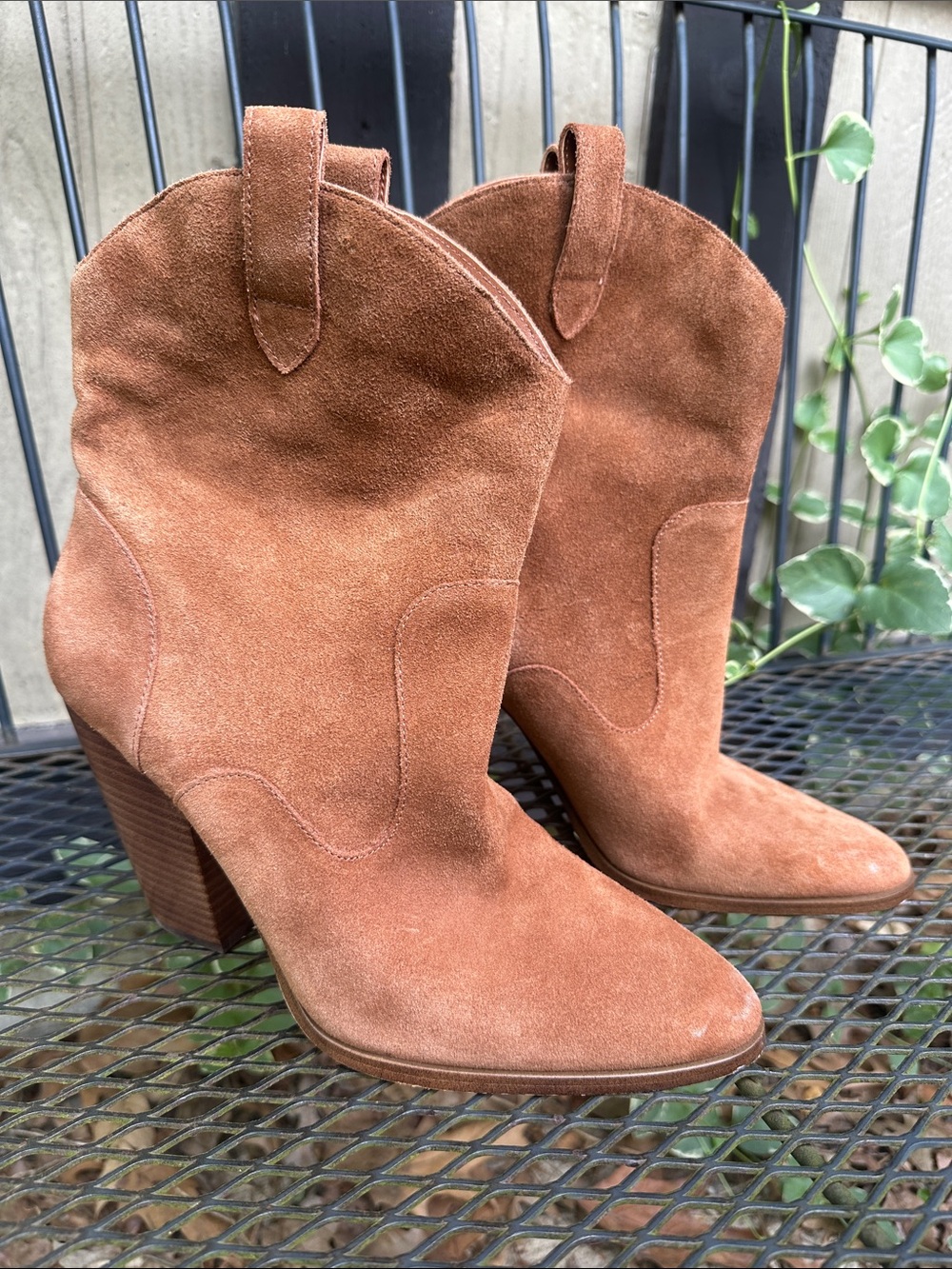 Women's Suede Western Ankle Boots
